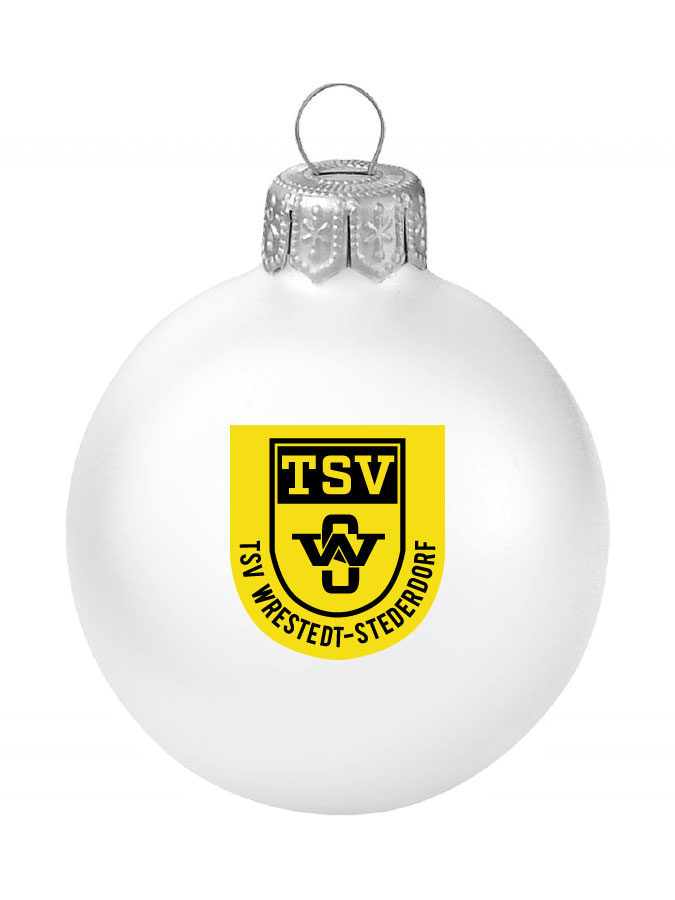 Weihnachtskugel Logo 8cm