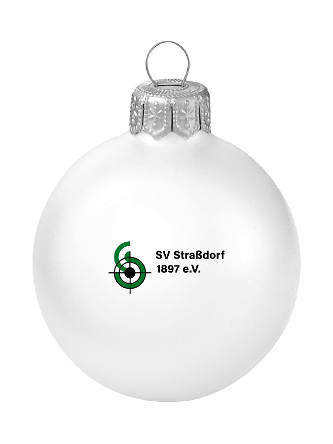 Weihnachtskugel Logo 8cm