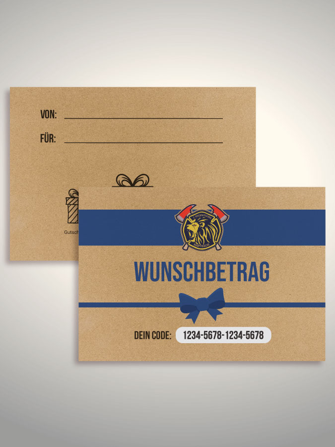 Geschenkgutschein per Versand (Kraftpapier)