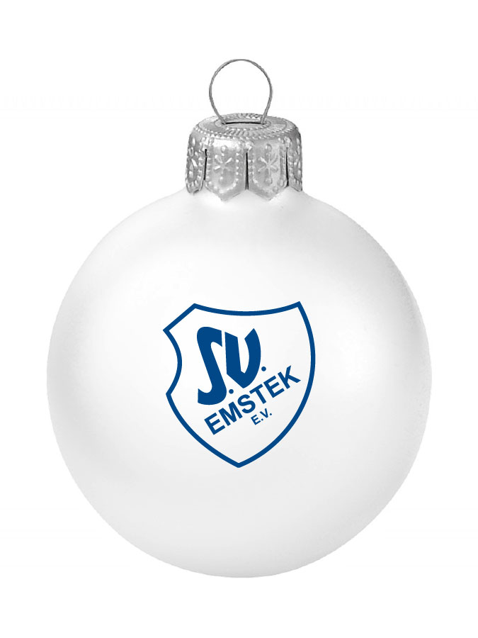 Weihnachtskugel Logo 8cm