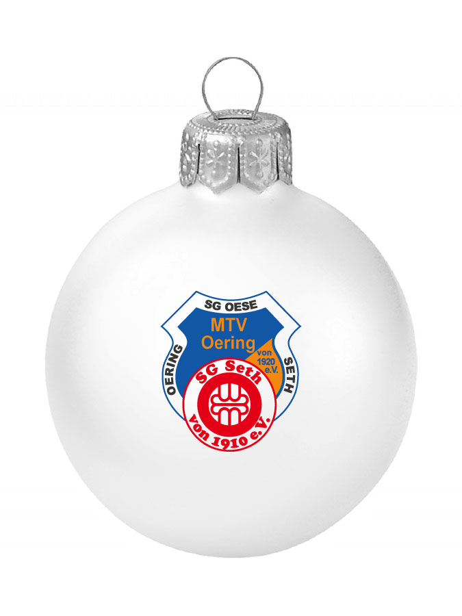 Weihnachtskugel Logo 8cm