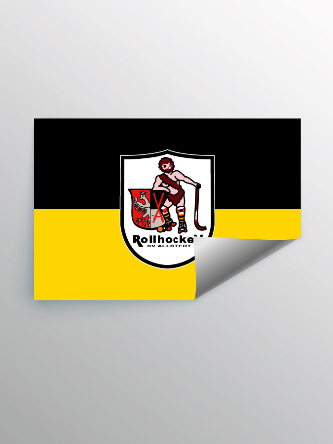 Aufkleber DIN A7 Logo