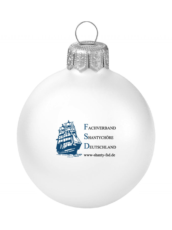 Weihnachtskugel Logo 8cm