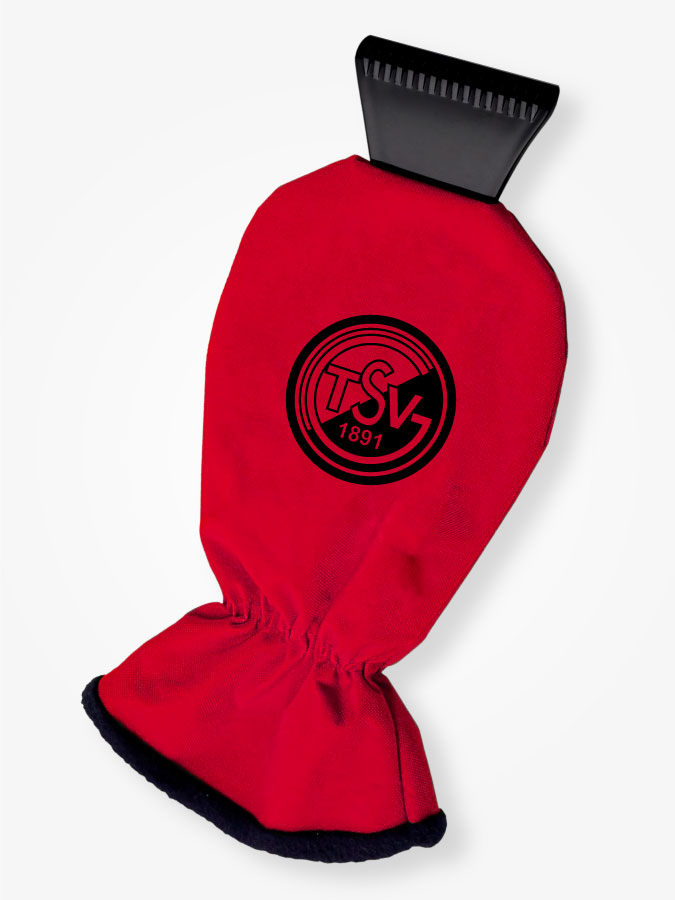 Eiskratzer mit Handschuh