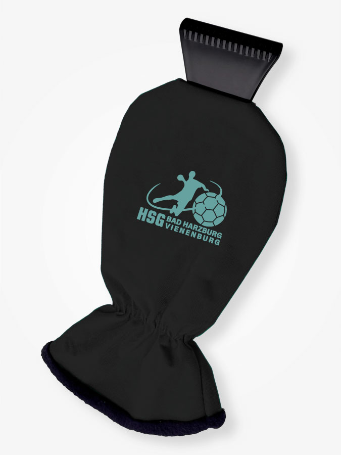 Eiskratzer mit Handschuh