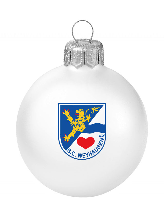Weihnachtskugel Logo 8cm