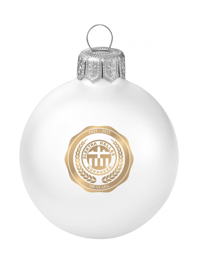Weihnachtskugel Logo 8cm