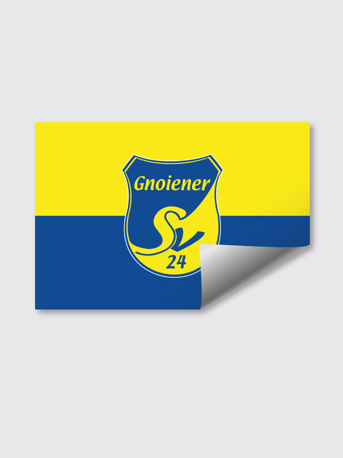 Aufkleber DIN A7 Logo