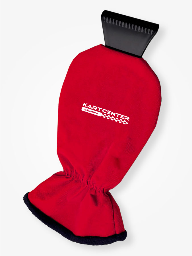 Eiskratzer mit Handschuh