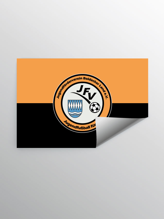 Aufkleber DIN A7 Logo