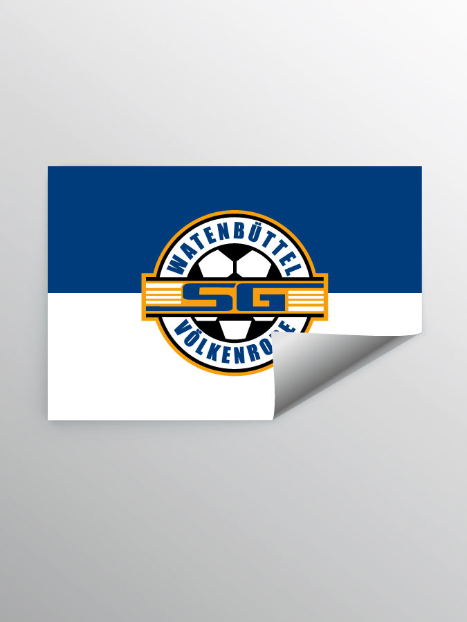 Aufkleber DIN A7 Logo