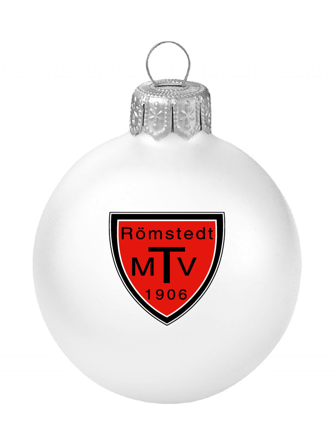 Weihnachtskugel Logo 8cm