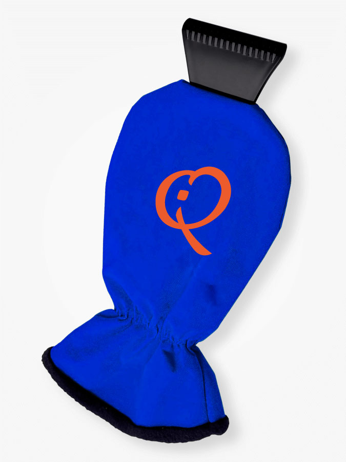 Eiskratzer mit Handschuh