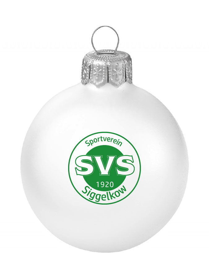 Weihnachtskugel Logo 8cm