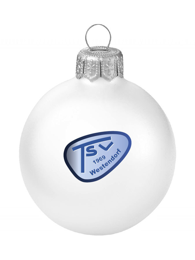 Weihnachtskugel Logo 8cm