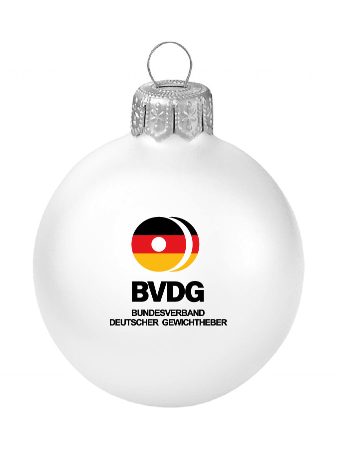 Weihnachtskugel Logo 8cm