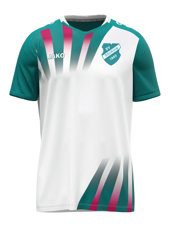 Weiß-Pink-Türkis