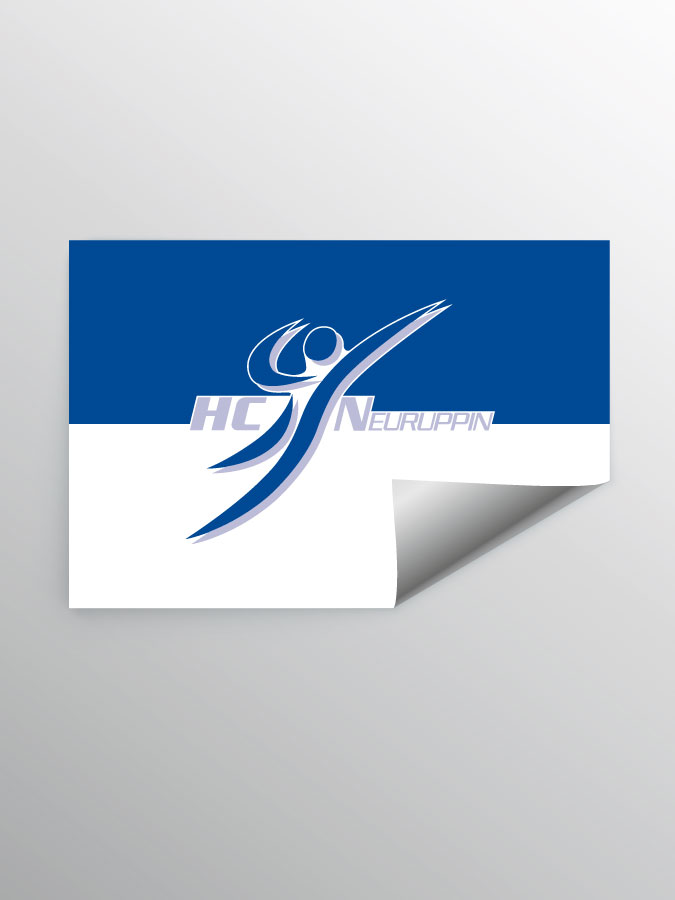 Aufkleber DIN A7 Logo
