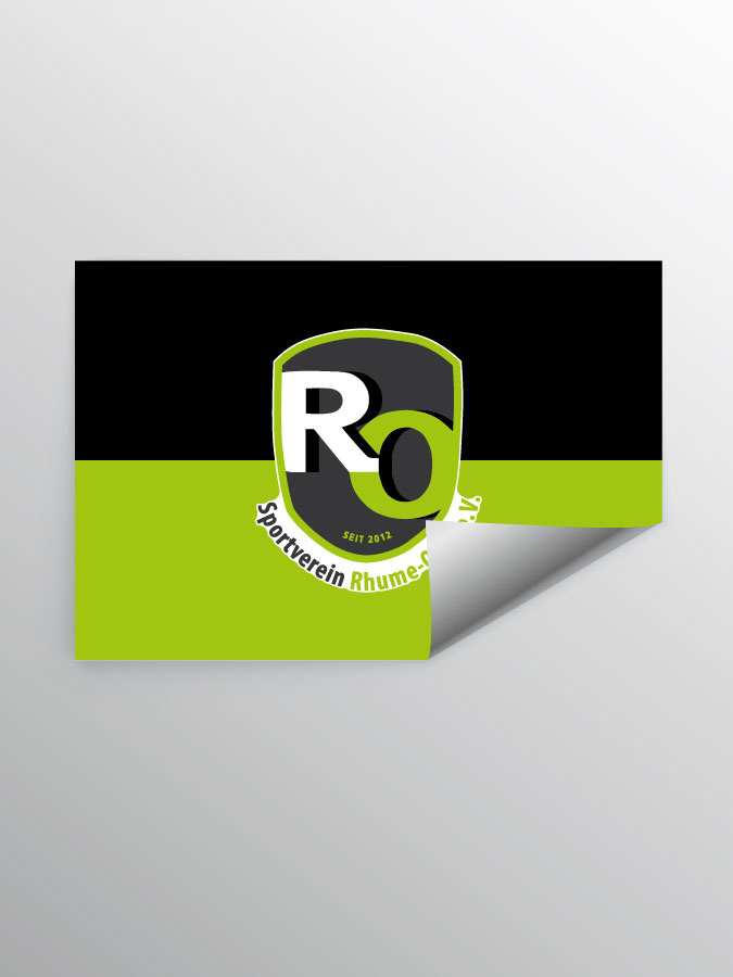 Aufkleber DIN A7 Logo
