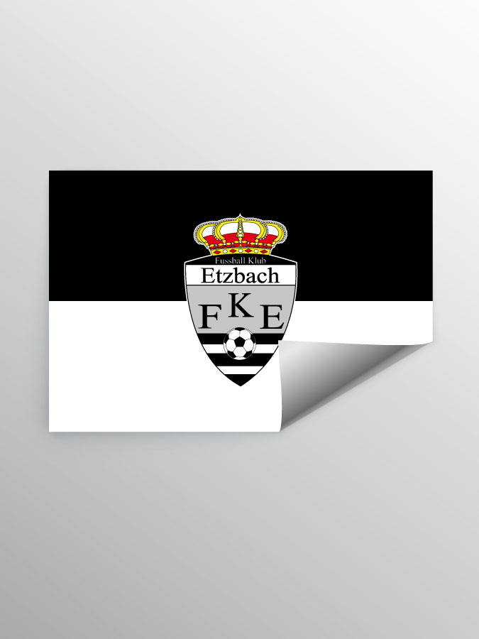 Aufkleber DIN A7 Logo
