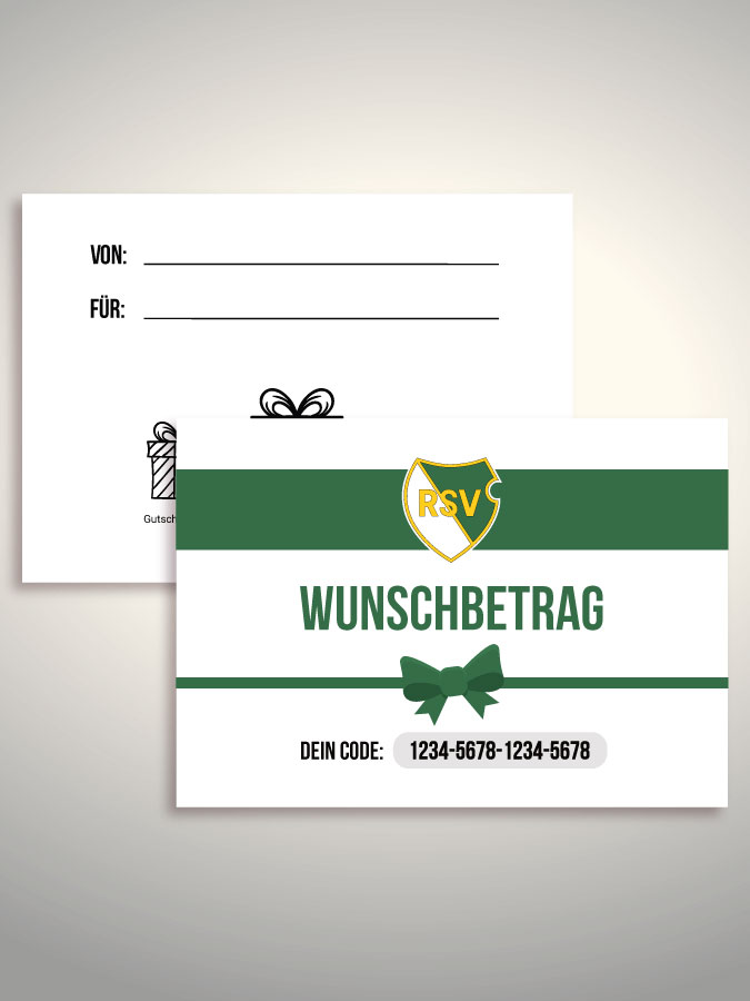 Geschenkgutschein per Versand (Weiß)