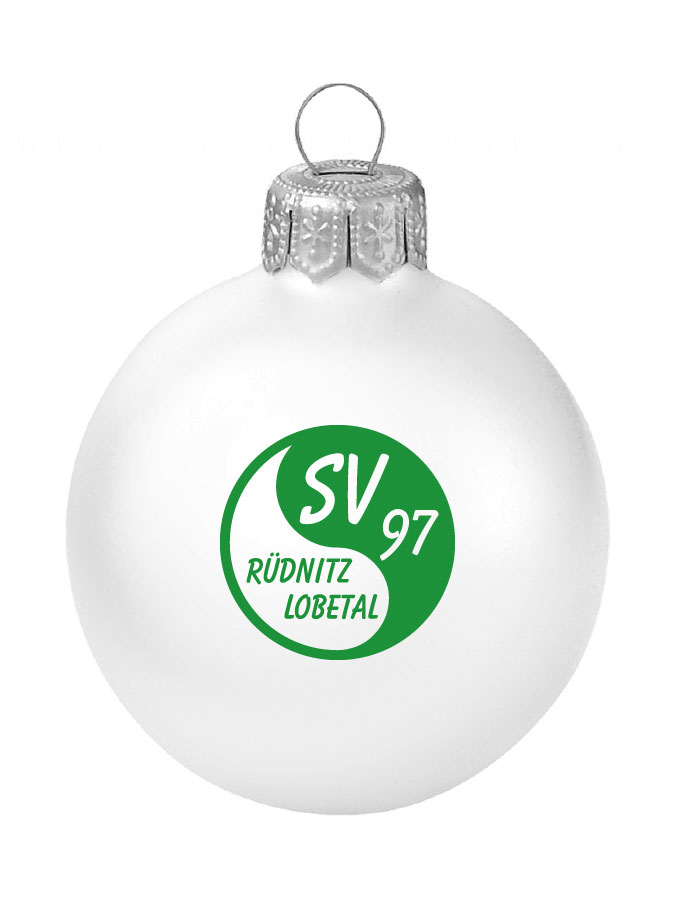 Weihnachtskugel Logo 8cm