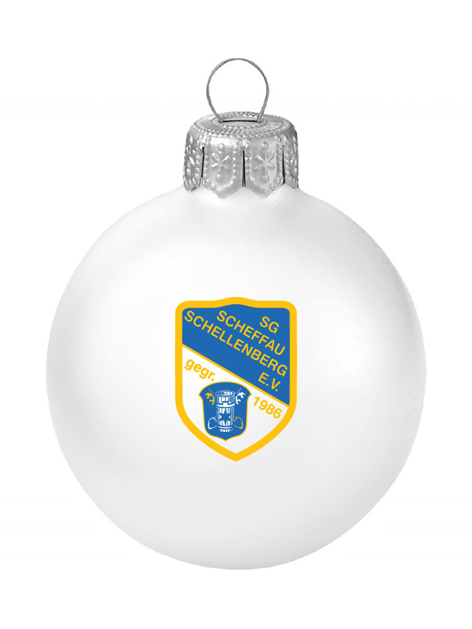 Weihnachtskugel Logo 8cm
