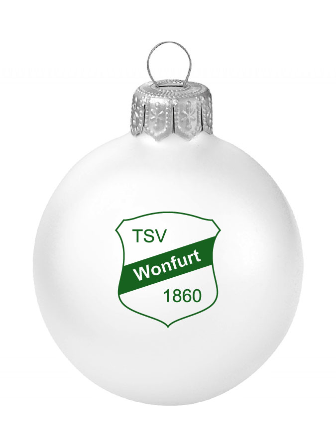 Weihnachtskugel Logo 8cm