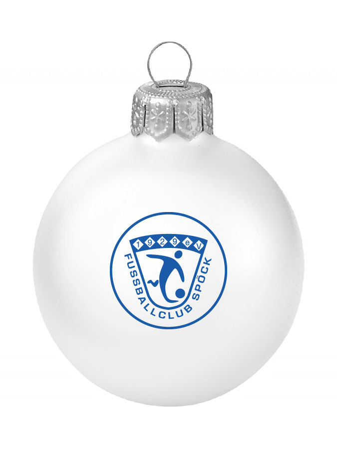 Weihnachtskugel Logo 8cm
