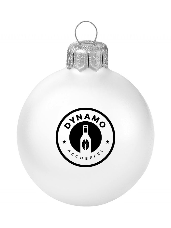 Weihnachtskugel Logo 8cm