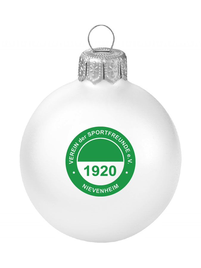 Weihnachtskugel Logo 8cm