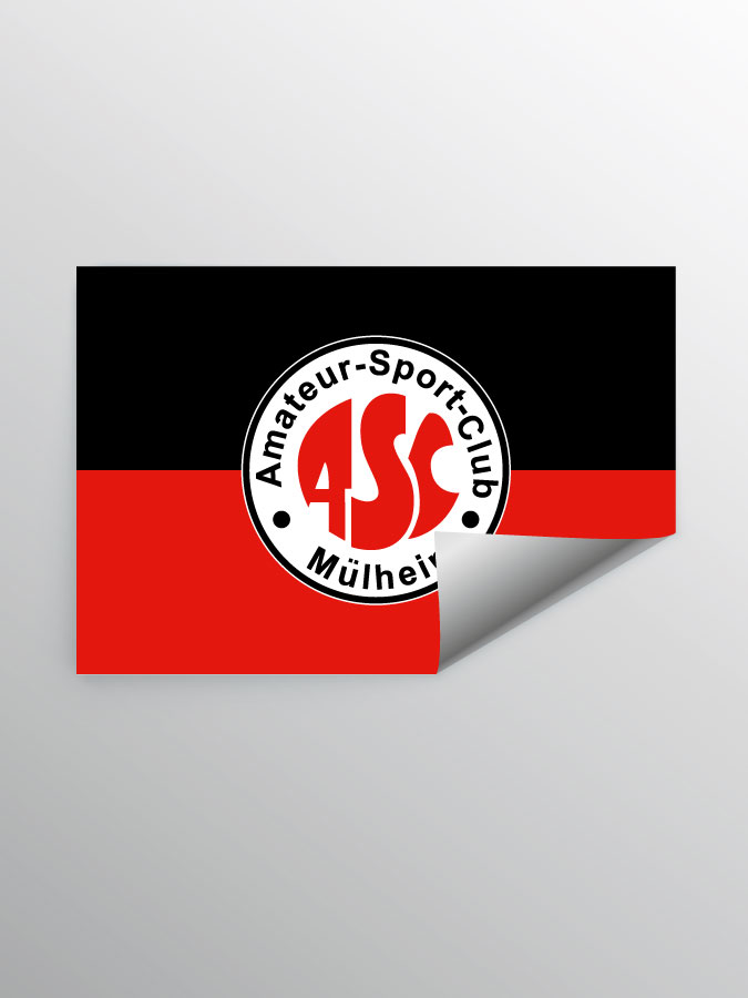 Aufkleber DIN A7 Logo