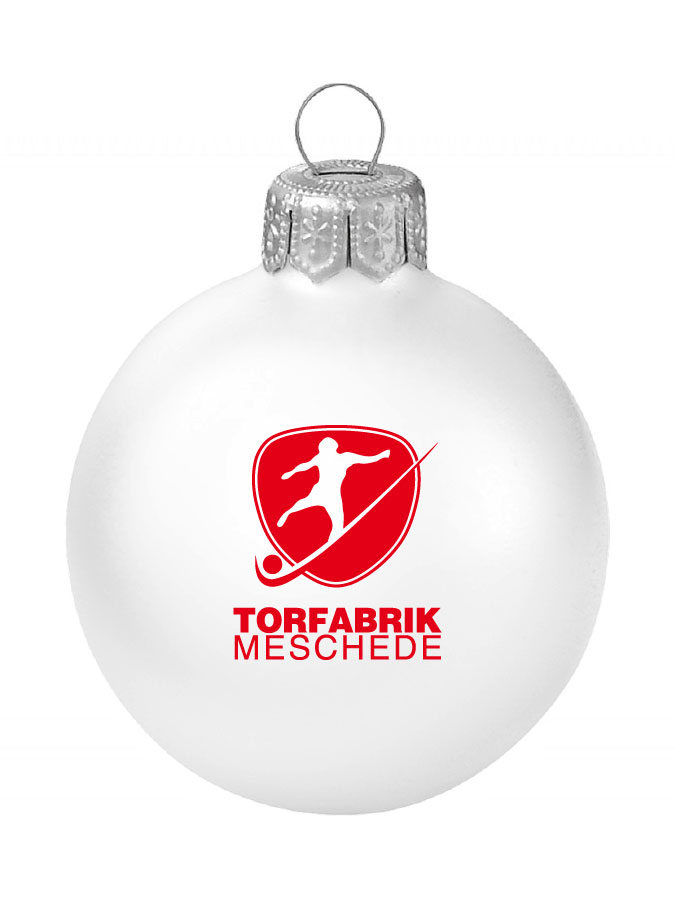 Weihnachtskugel Logo 8cm