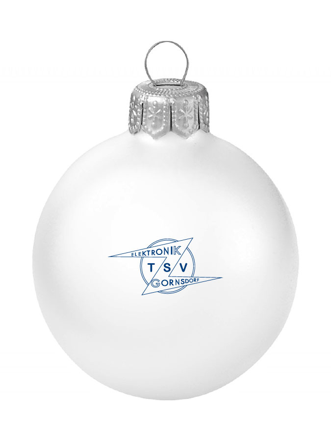 Weihnachtskugel Logo 8cm