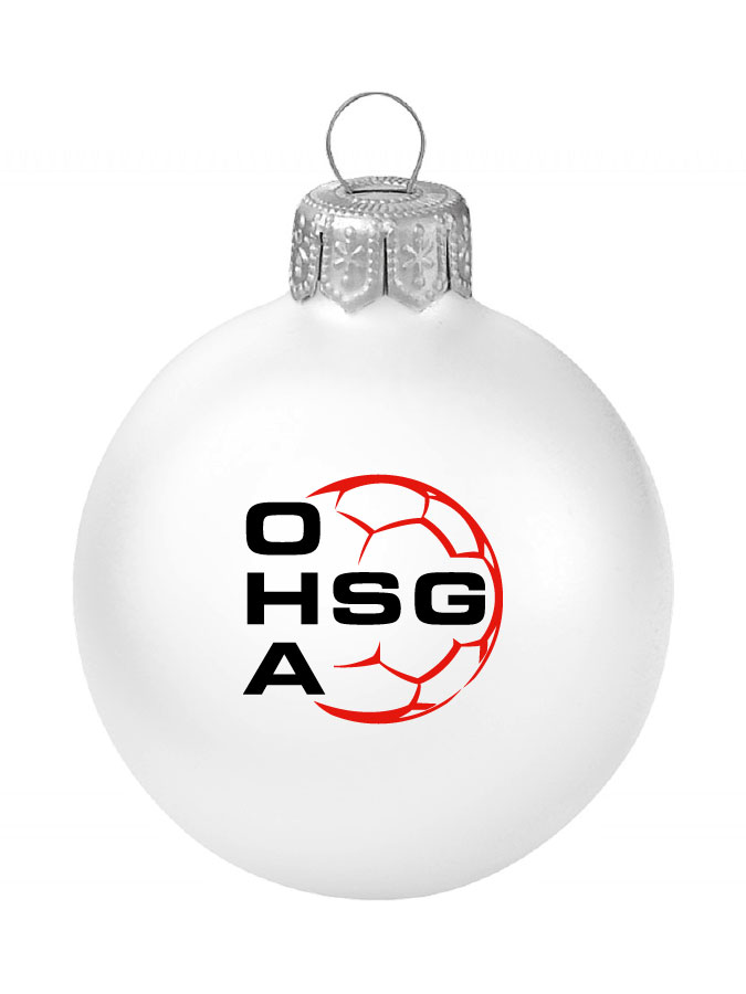 Weihnachtskugel Logo 8cm