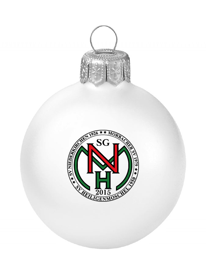 Weihnachtskugel Logo 8cm