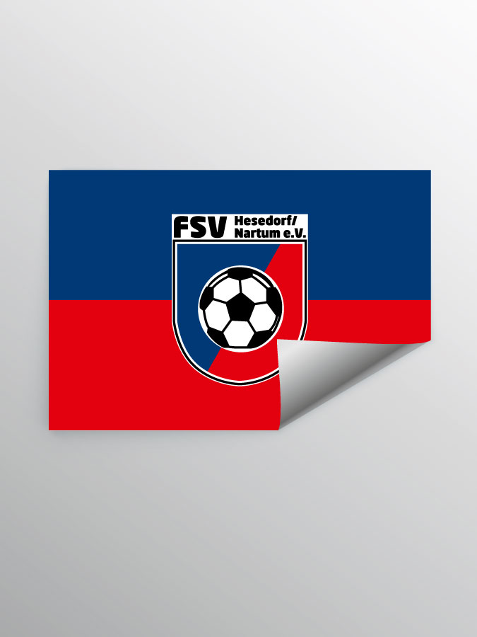 Aufkleber DIN A7 Logo