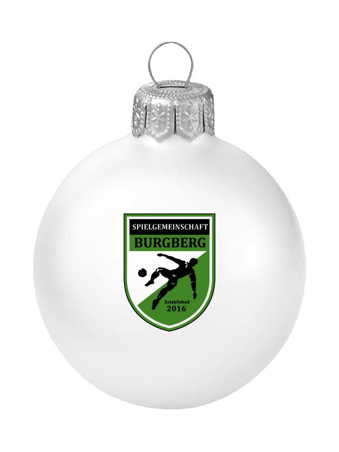 Weihnachtskugel Logo 8cm