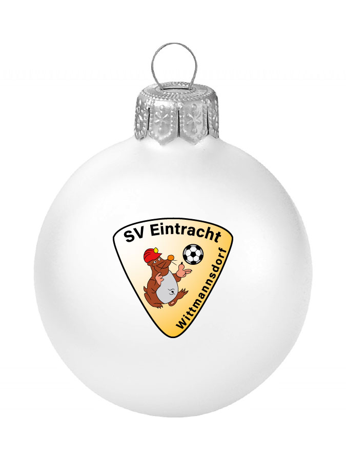 Weihnachtskugel Logo 8cm