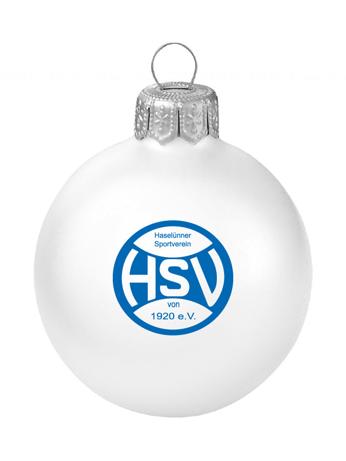 Weihnachtskugel Logo 8cm