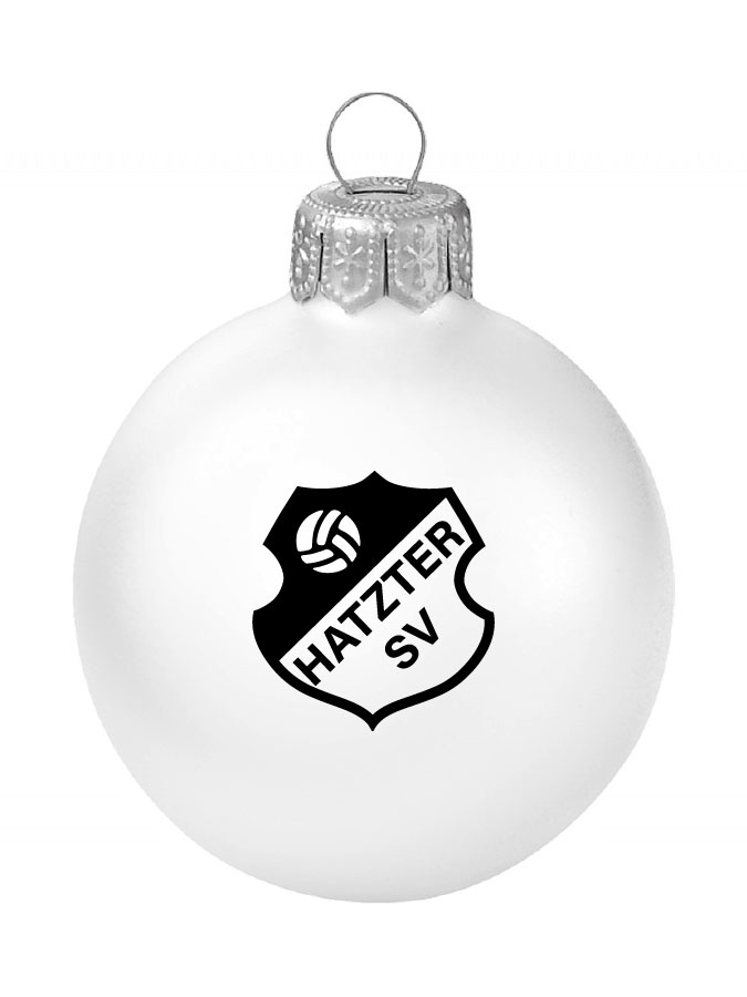 Weihnachtskugel Logo 8cm