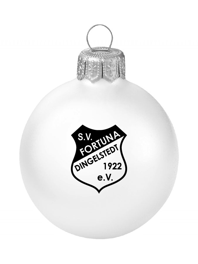 Weihnachtskugel Logo 8cm
