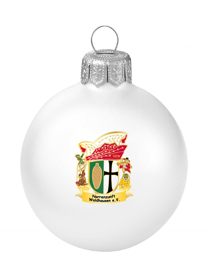 Weihnachtskugel Logo 8cm