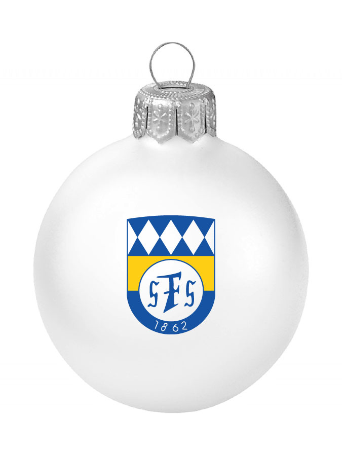 Weihnachtskugel Logo 8cm