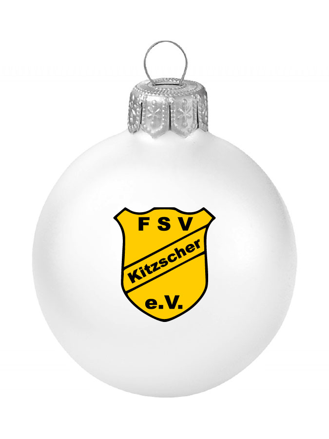 Weihnachtskugel Logo 8cm