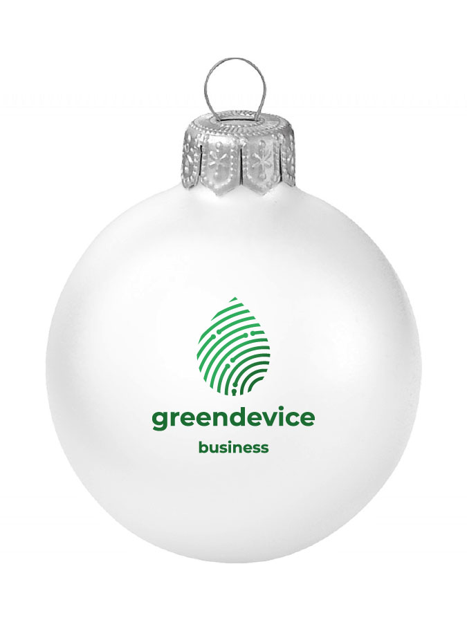 Weihnachtskugel Logo 8cm