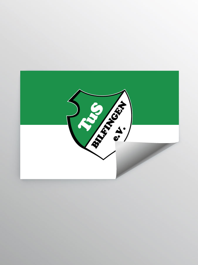 Aufkleber DIN A7 Logo