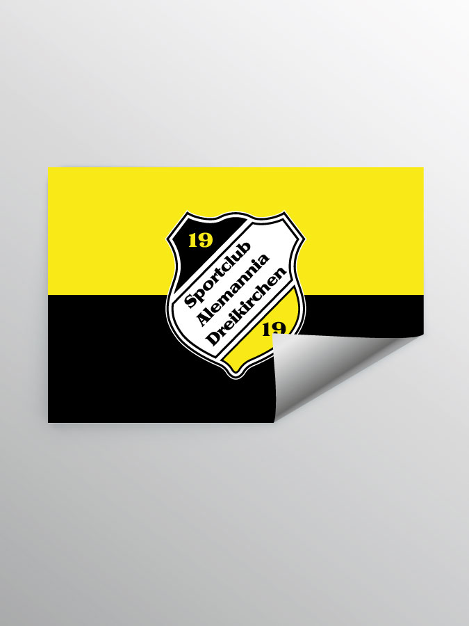 Aufkleber DIN A7 Logo