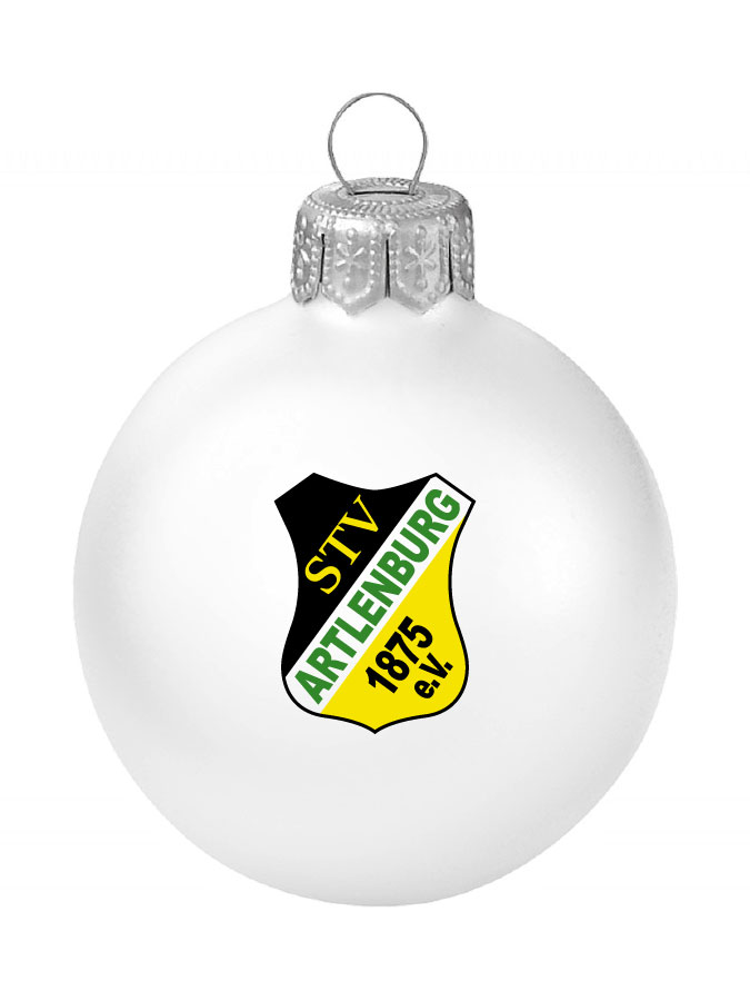 Weihnachtskugel Logo 8cm