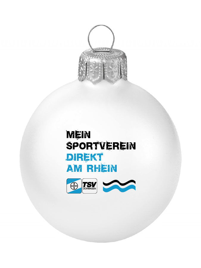 Weihnachtskugel Logo 8cm